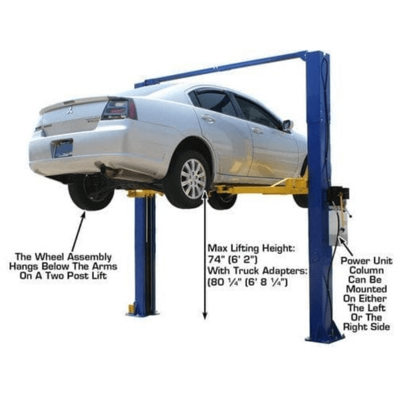 Atlas 9KOHX 9,000 lb Overhead 2-Post Lift w/ LMA Combo