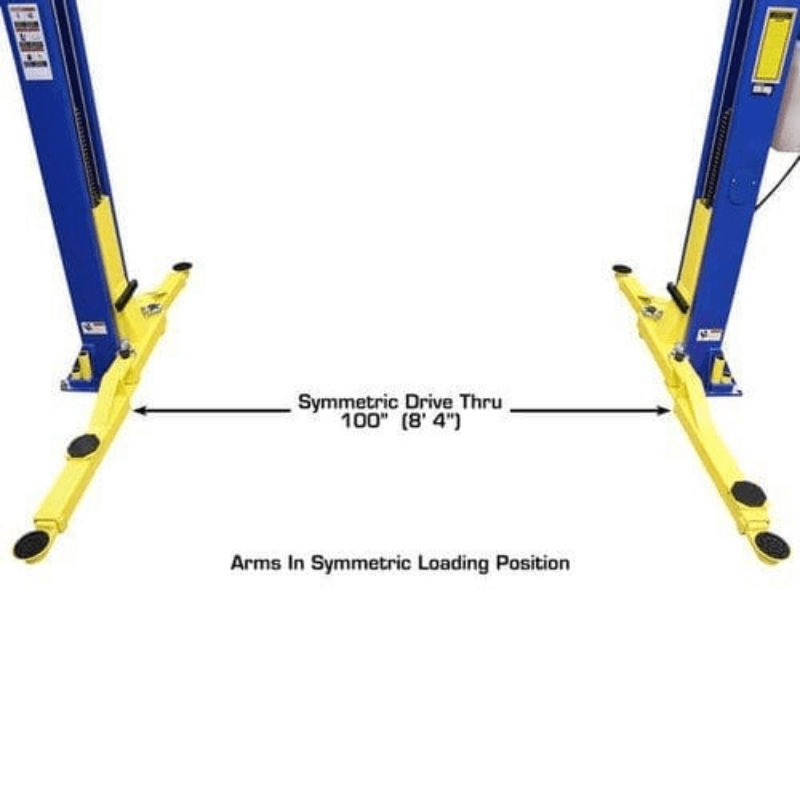 Atlas 9KOHX 9,000 lb Overhead 2-Post Lift w/ LMA Combo