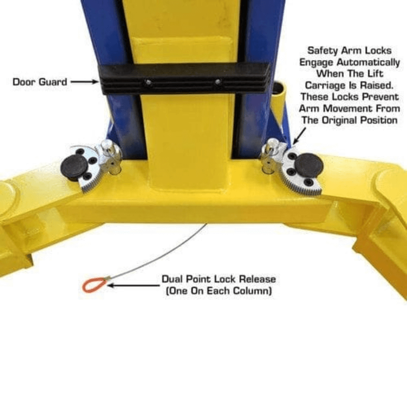 Atlas 9KOHX 9,000 lb Overhead 2-Post Lift w/ LMA Combo