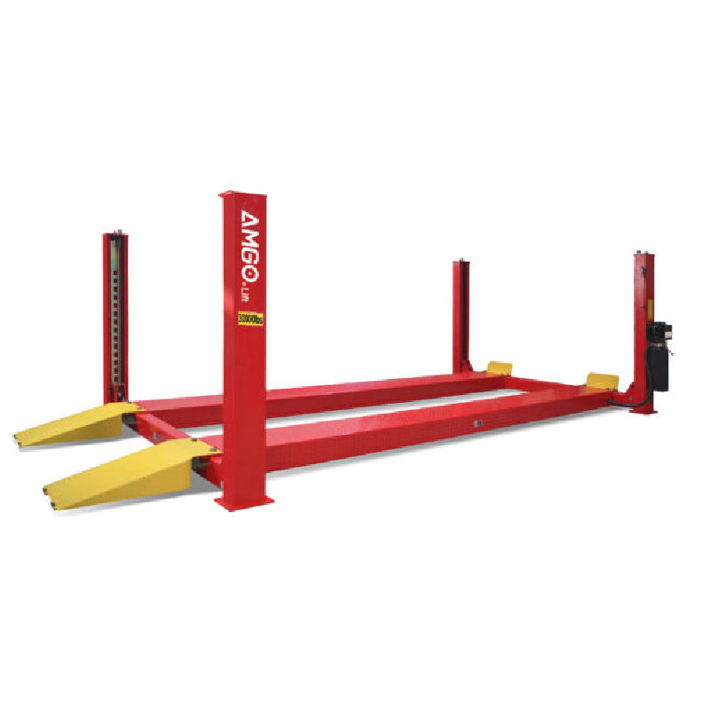 Amgo PRO-30E, 15 Ton 4 Post Car Lift Extended Length - Construction Equipment