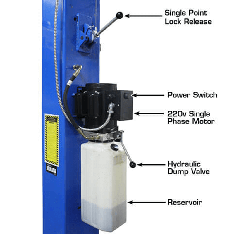 Atlas PRO-9D 9,000 lb Overhead 2-Post Lift