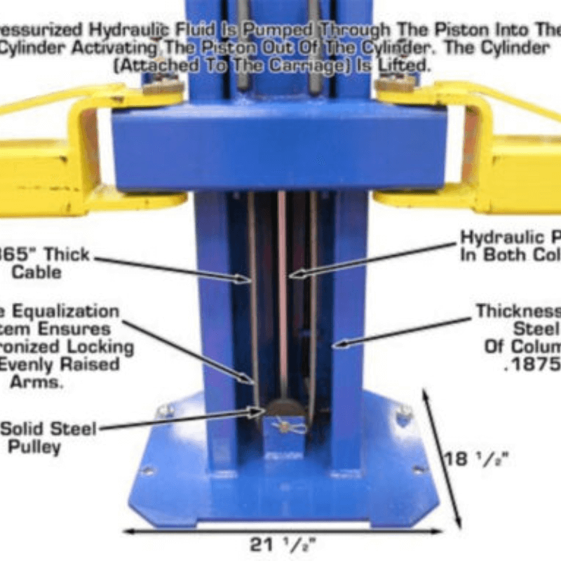 Atlas OHX10000X 10,000 lb Extra Tall 2-Post Lift