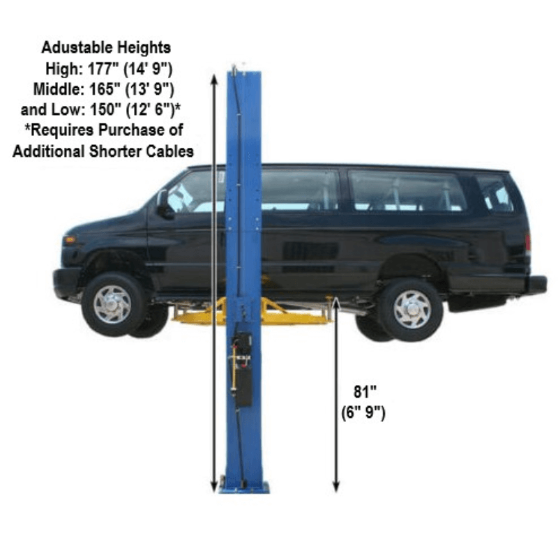 Atlas PV12PX 12,000 lb 2-Post Lift