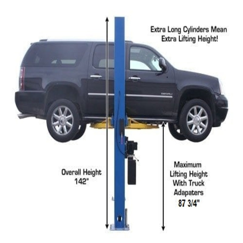 Atlas 9OHSC 2-Post Lift + Lawn Mower Adapter Combo