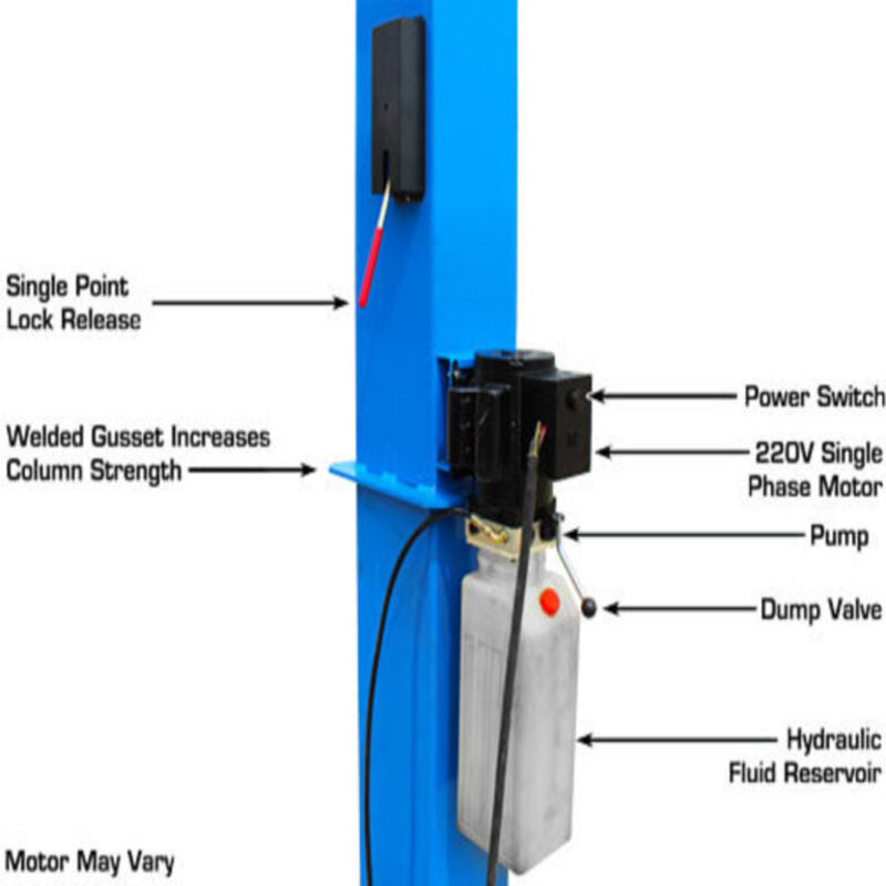 Atlas BP10000X, 10,000 lb 2 Post Lift - Low Ceiling