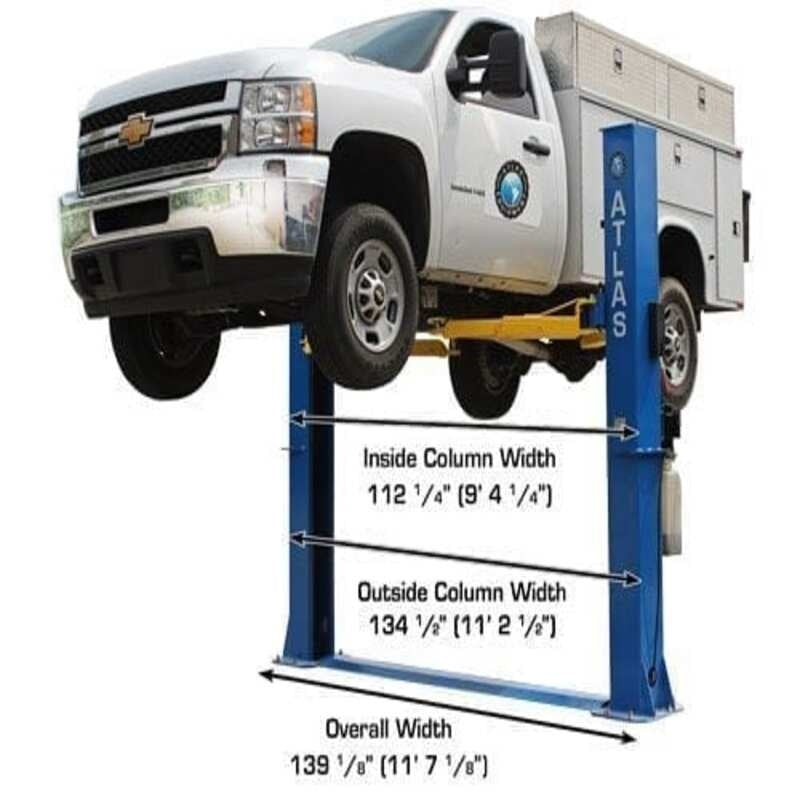 Atlas BP10000X, 10,000 lb 2 Post Lift - Low Ceiling