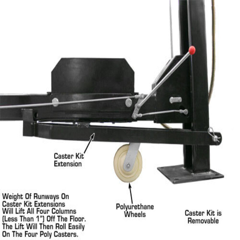 Atlas PRO8000EXT 4 Post Lift + (2) ProJack35 Sliding Jack Combo