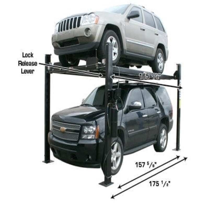 Atlas PRO8000EXT 4 Post Lift + (2) ProJack35 Sliding Jack Combo