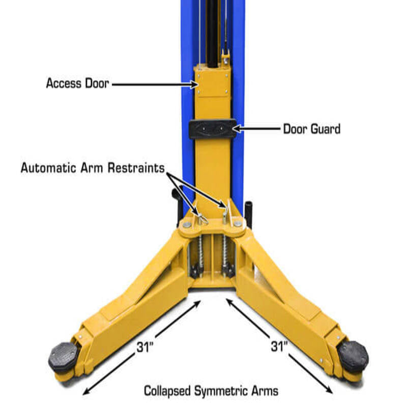 Atlas PVL12, 12,000 lb 2 Post Lift - Extra Wide & Tall