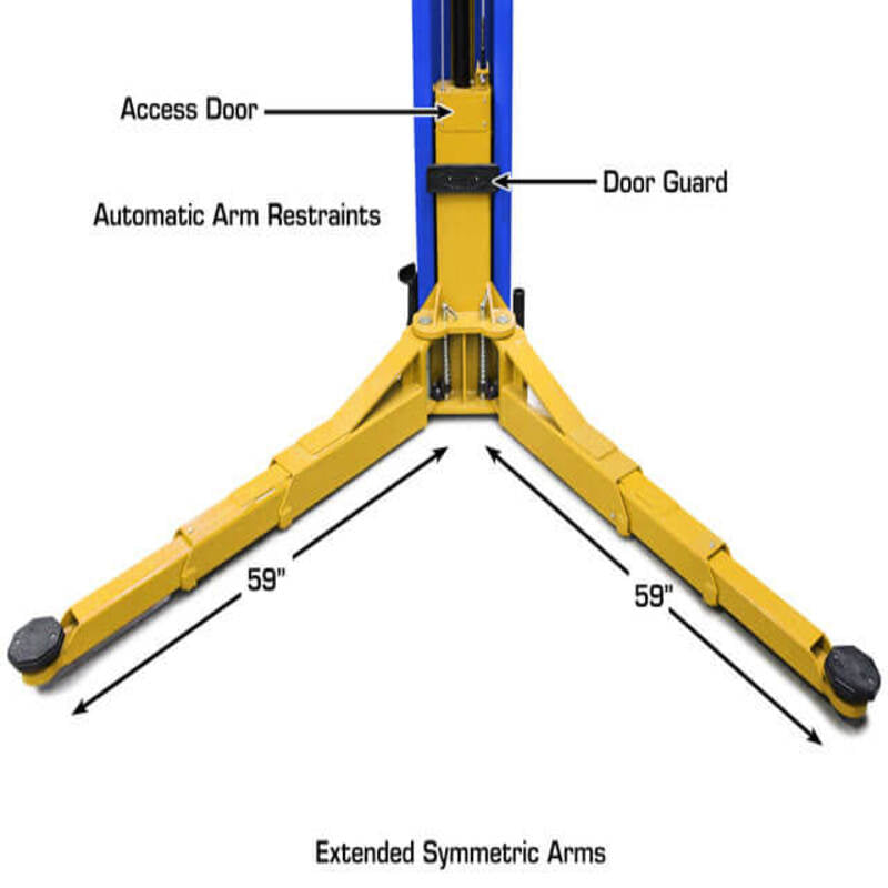 Atlas PVL12, 12,000 lb 2 Post Lift - Extra Wide & Tall