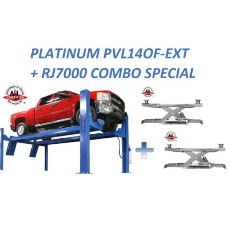 Atlas Platinum PVL14OF-EXT + (2) RJ7000 Rolling Jack ALI Certified Combo