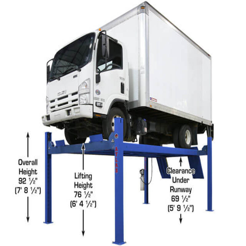 Atlas PVL14, 14,000 lb 4 Post Lift - ALI Certified