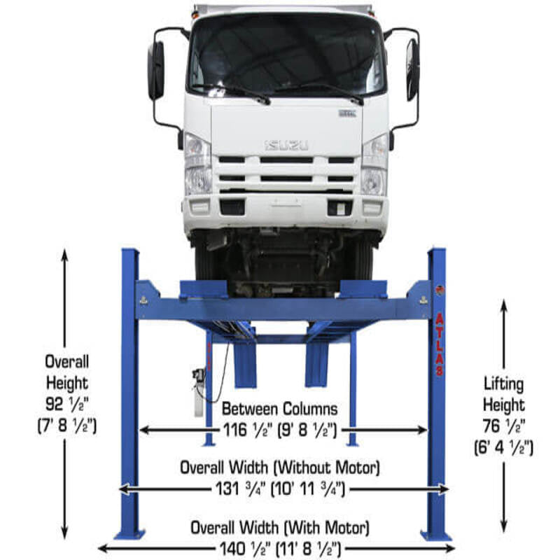 Atlas PVL14, 14,000 lb 4 Post Lift - ALI Certified