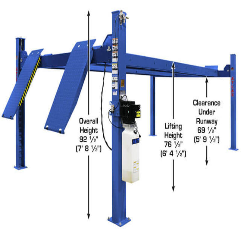 Atlas PVL14, 14,000 lb 4 Post Lift - ALI Certified