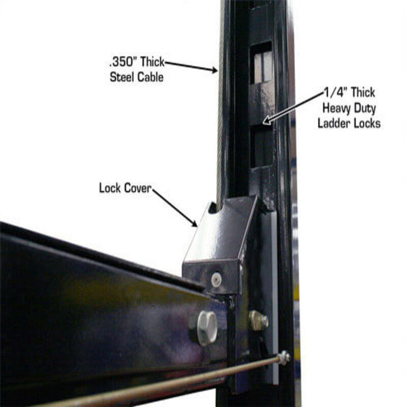 Atlas PRO8000EXT-L 4 Post Lift + (2) RJ35 Sliding Jacks Combo