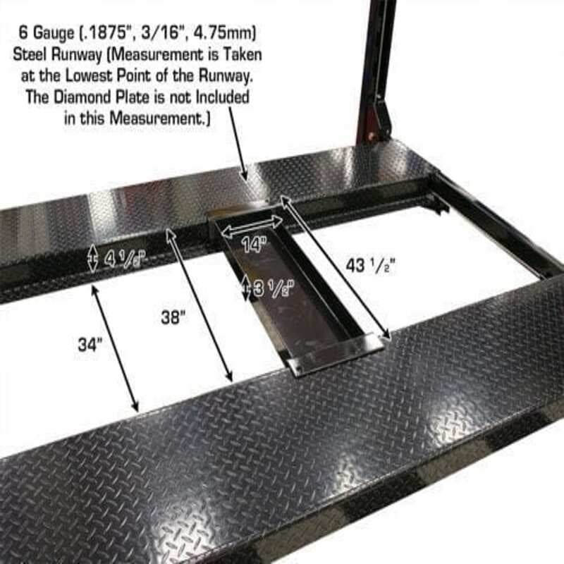 Atlas PRO8000EXT-L 4 Post Lift + (2) RJ35 Sliding Jacks Combo